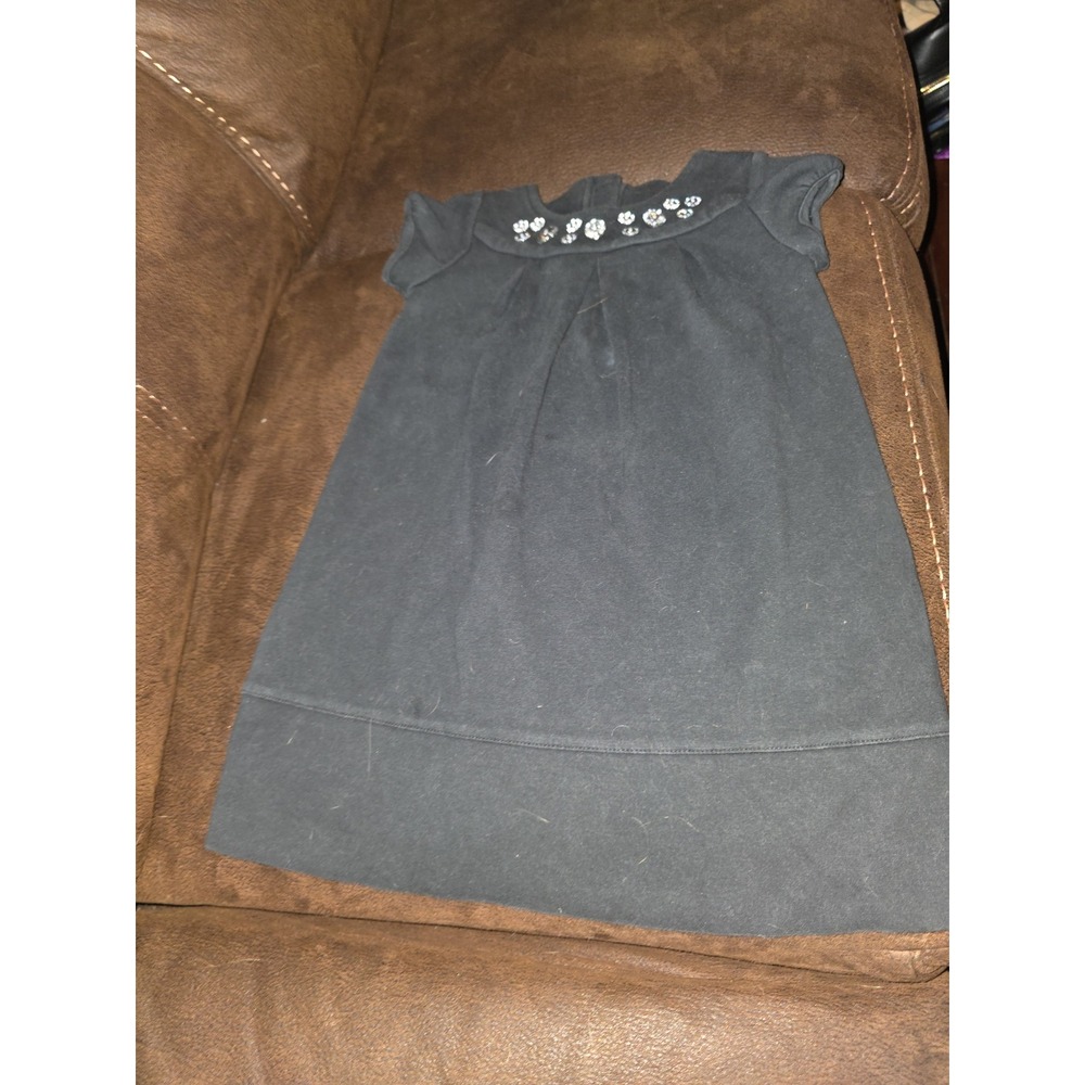Gymboree fancy dalmatian black jeweled dress size 5t
